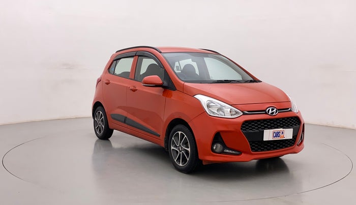 2017 Hyundai Grand i10 SPORTZ (O) AT 1.2 KAPPA VTVT, Petrol, Automatic, 17,864 km, Right Front Diagonal