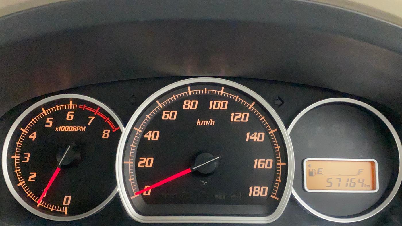 2010 Maruti Zen Estilo VXI, Petrol, Manual, 57,164 km, Odometer Image