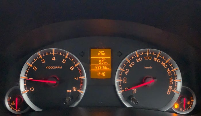 2014 Maruti Swift ZXI D, Petrol, Manual, 43,783 km, Odometer Image