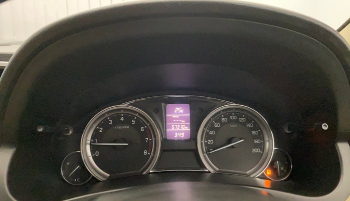 2018 Maruti Ciaz ALPHA 1.4 PETROL, Petrol, Manual, 57,294 km, Odometer Image