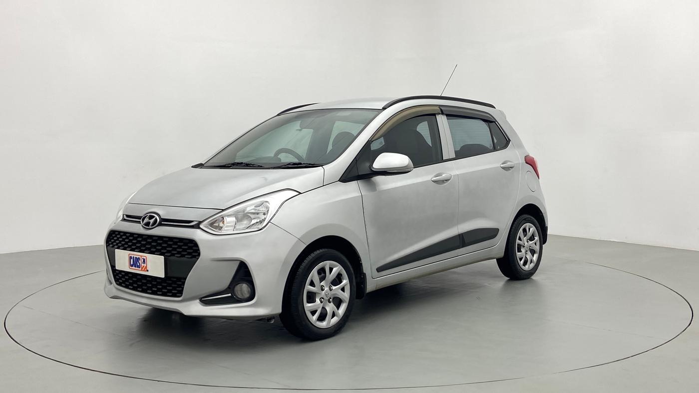 2018 Hyundai Grand i10 SPORTZ 1.2 KAPPA VTVT, Petrol, Manual, Left Front Diagonal