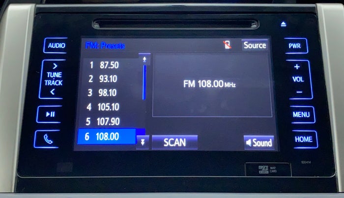 2016 Toyota Innova Crysta 2.8 ZX AT 7 STR, Diesel, Automatic, 54,222 km, Infotainment System
