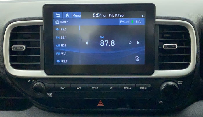 2022 Hyundai VENUE SX PLUS 1.0 TURBO DCT, Petrol, Automatic, 1,316 km, Infotainment System