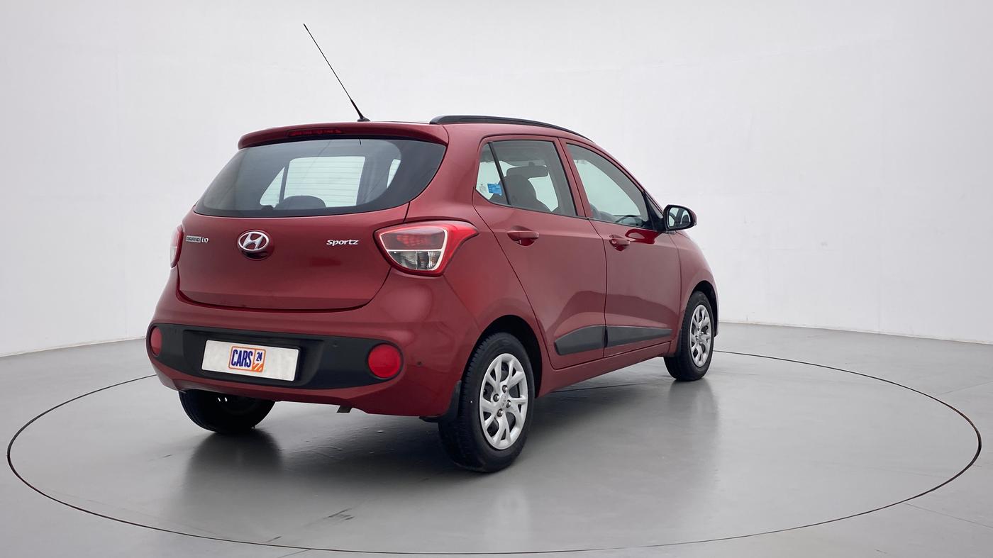 2018 Hyundai Grand i10 SPORTZ 1.2 KAPPA VTVT, Petrol, Manual, 59,366 km, Right Back Diagonal