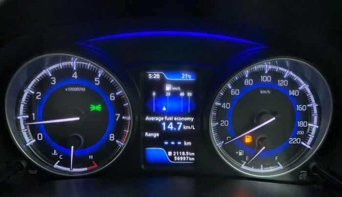 2017 Maruti Baleno ZETA PETROL 1.2, Petrol, Manual, 56,997 km, Odometer Image