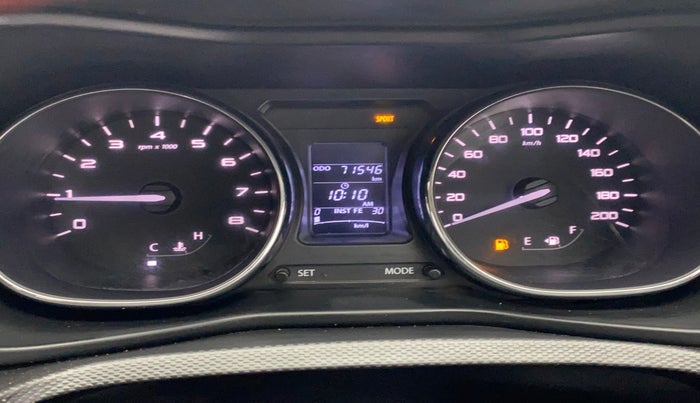 2018 Tata NEXON XZ PLUS PETROL DUAL TONE, Petrol, Manual, 71,477 km, Odometer Image