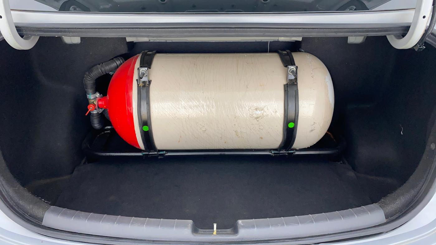 2021 Hyundai AURA S 1.2 CNG, CNG, Manual, 79,118 km, Boot Inside
