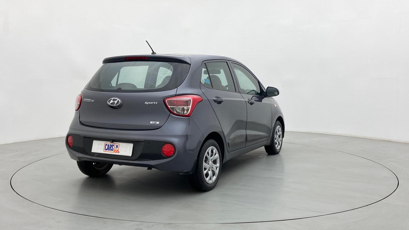 2017 Hyundai Grand i10 SPORTZ 1.2 KAPPA VTVT, Petrol, Manual, 36,234 km, Right Back Diagonal