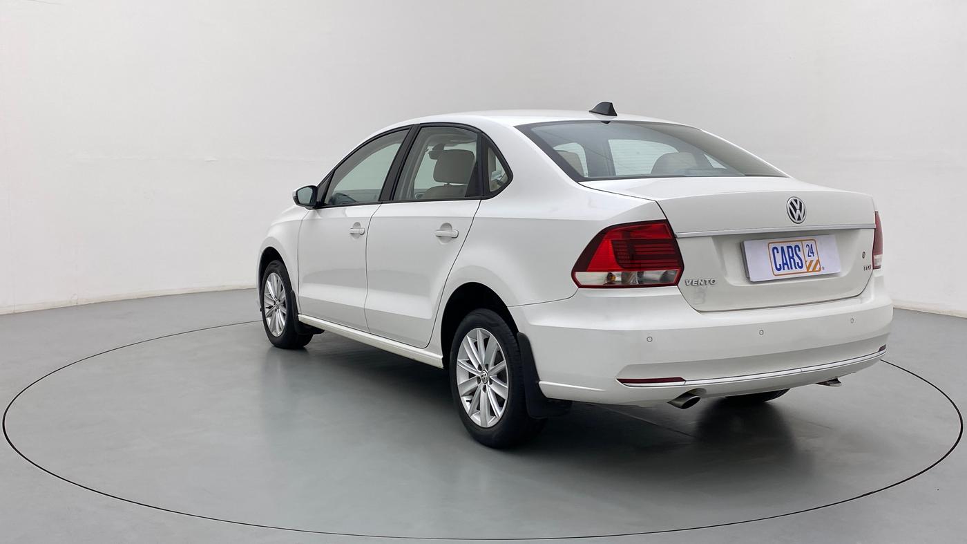 2016 Volkswagen Vento HIGHLINE TDI AT, Diesel, Automatic, 78,659 km, Left Back Diagonal