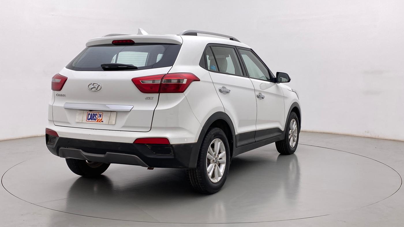 2017 Hyundai Creta SX PLUS 1.6 PETROL, Petrol, Manual, 72,595 km, Right Back Diagonal
