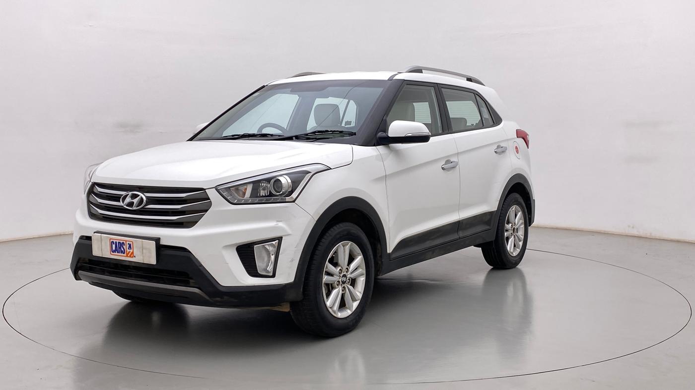 2017 Hyundai Creta SX PLUS 1.6 PETROL, Petrol, Manual, 72,595 km, Left Front Diagonal