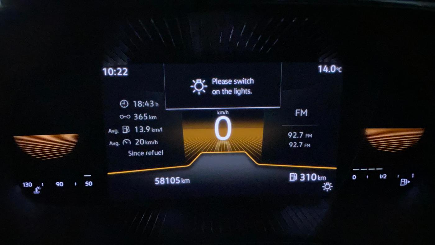 2022 Skoda SLAVIA STYLE 1.0L TSI MT, Petrol, Manual, 58,144 km, Odometer Image
