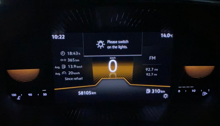 2022 Skoda SLAVIA STYLE 1.0L TSI MT, Petrol, Manual, 58,076 km, Odometer Image