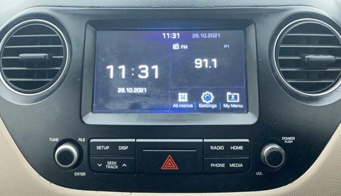 2017 Hyundai Grand i10 Sportz(O) 1.2 MT, Petrol, Manual, 1,00,951 km, Infotainment System