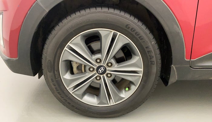 2017 Hyundai Creta SX PLUS AT 1.6 PETROL, Petrol, Automatic, 46,257 km, Left Front Wheel