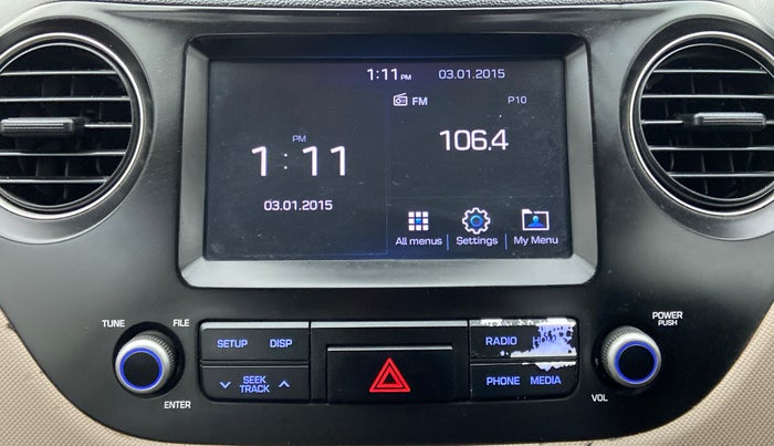 2020 Hyundai Grand i10 SPORTZ 1.2 KAPPA VTVT, Petrol, Manual, 73,680 km, Infotainment System
