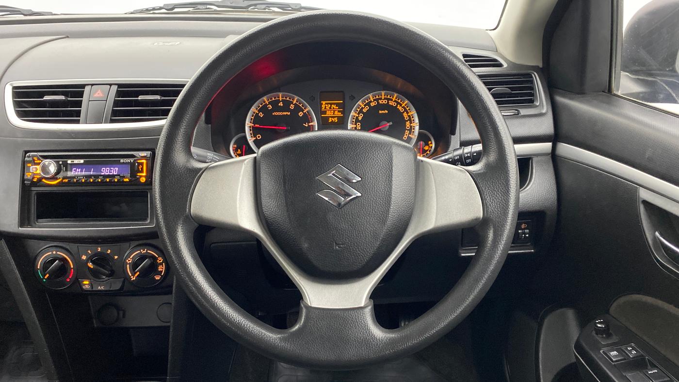 2014 Maruti Swift VXI D, Petrol, Manual, 36,016 km, Steering Wheel Close Up