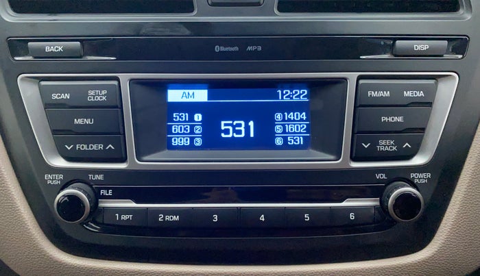 2017 Hyundai Elite i20 SPORTZ 1.2, Petrol, Manual, 53,433 km, Infotainment System