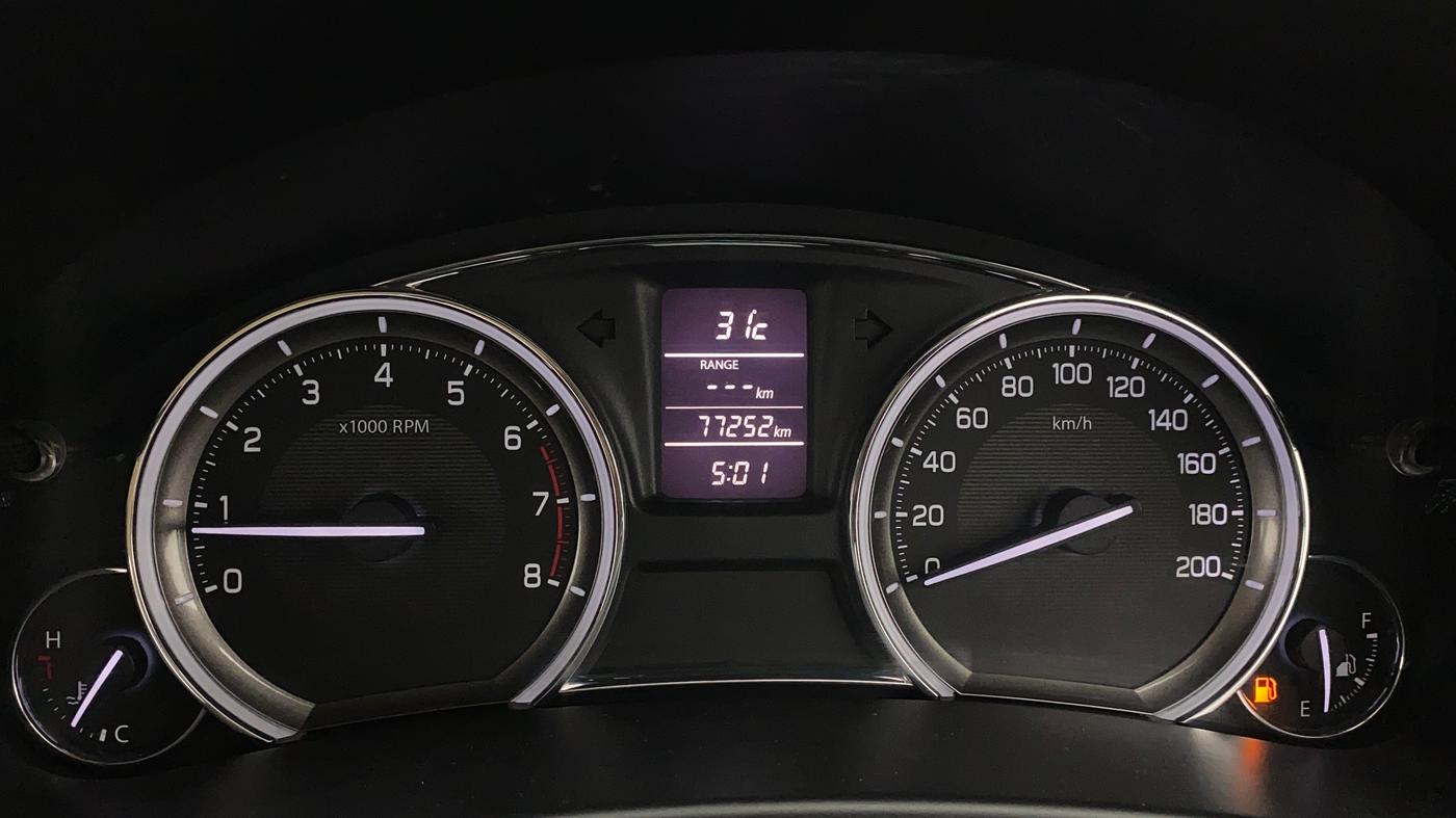 2015 Maruti Ciaz ZXI+, Petrol, Manual, 77,248 km, Odometer Image