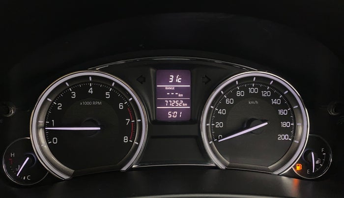2015 Maruti Ciaz ZXI+, Petrol, Manual, 77,248 km, Odometer Image