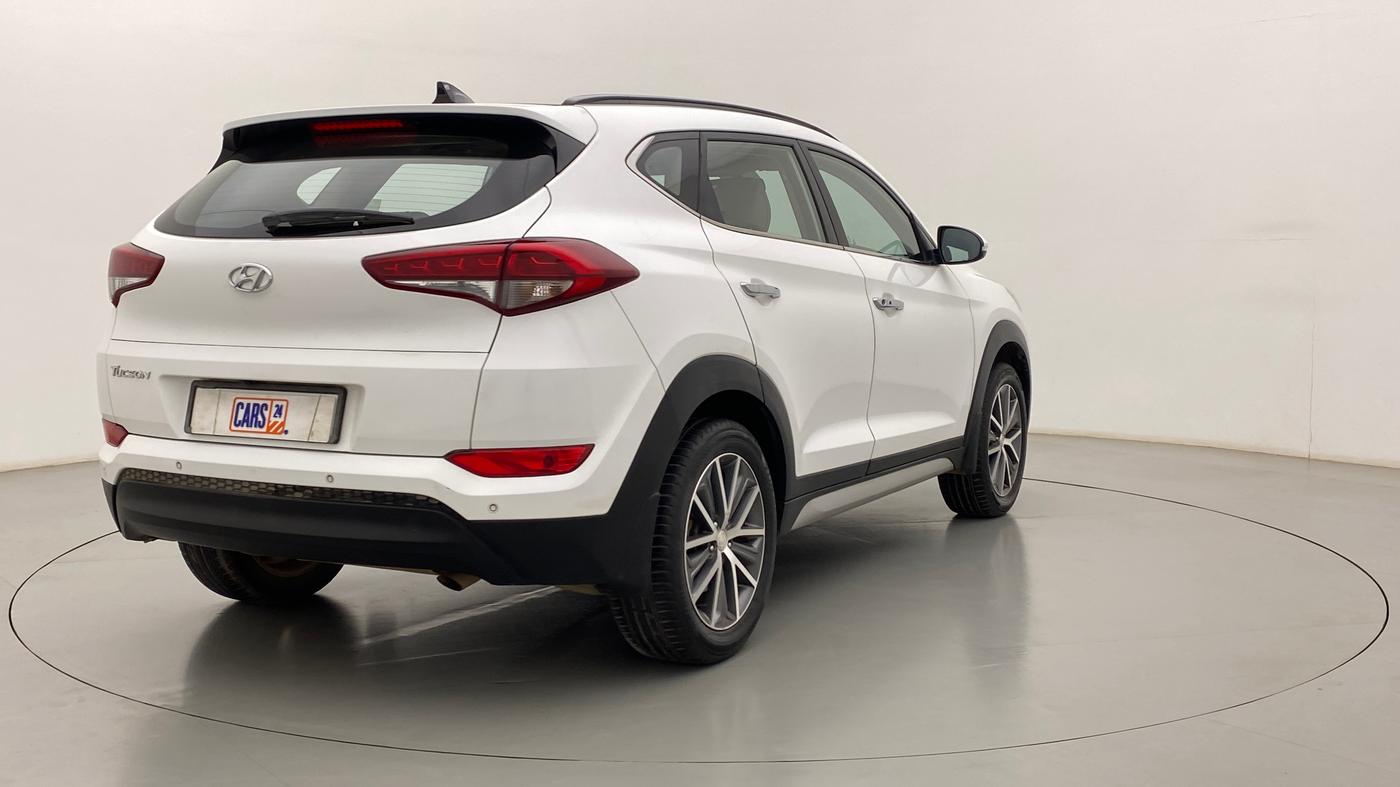 2019 Hyundai Tucson GLS 2WD AT PETROL, Petrol, Automatic, 1,00,239 km, Right Back Diagonal