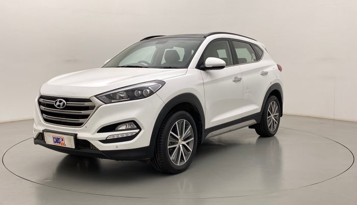 2019 Hyundai Tucson GLS 2WD AT PETROL, Petrol, Automatic, 1,00,239 km, Left Front Diagonal