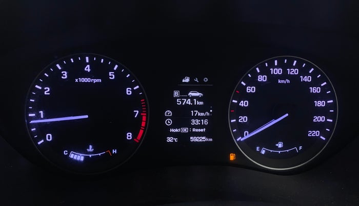 2016 Hyundai Elite i20 ASTA 1.2 (O), Petrol, Manual, 59,221 km, Odometer Image