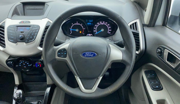 2013 Ford Ecosport TREND 1.5L DIESEL, Diesel, Manual, 1,12,278 km, Steering Wheel Close Up