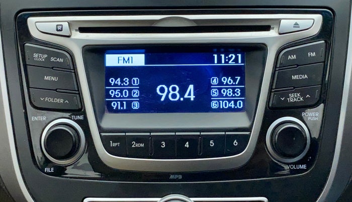 2015 Hyundai Verna FLUIDIC 1.4 VTVT, Petrol, Manual, 48,127 km, Infotainment System