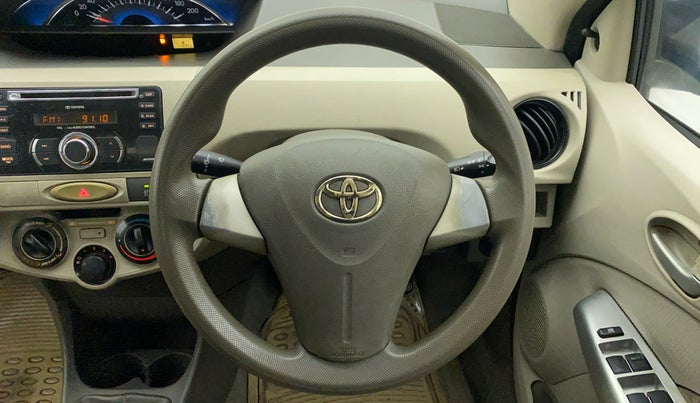 2013 Toyota Etios G SP, Petrol, Manual, 78,020 km, Steering Wheel Close Up