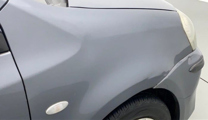 2013 Toyota Etios G SP, Petrol, Manual, 78,020 km, Right fender - Slightly dented