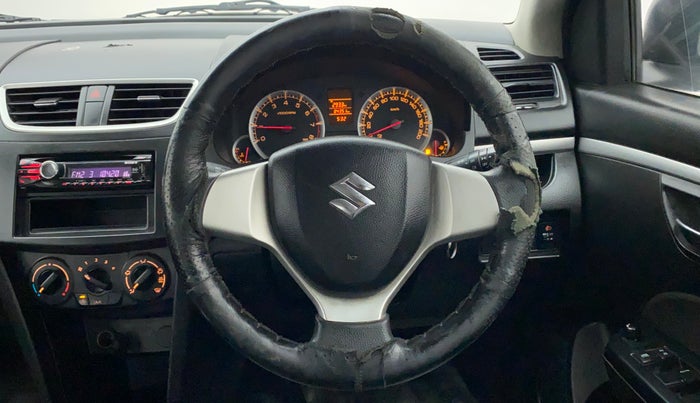 2012 Maruti Swift VXI, Petrol, Manual, 84,476 km, Steering Wheel Close Up