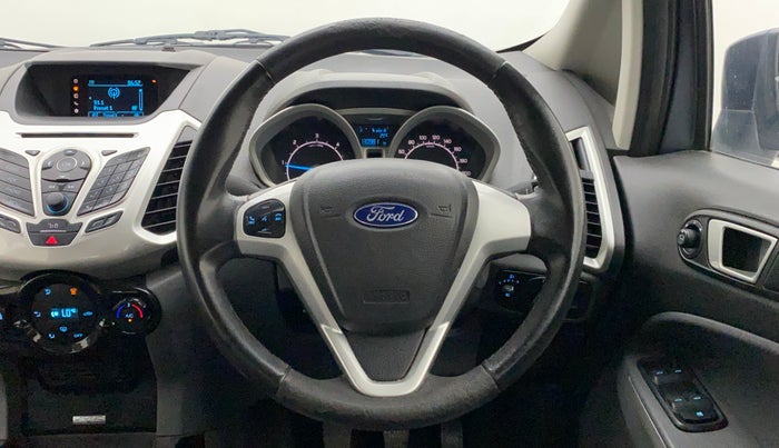 2015 Ford Ecosport TITANIUM 1.5L DIESEL (OPT), Diesel, Manual, 1,30,981 km, Steering Wheel Close Up