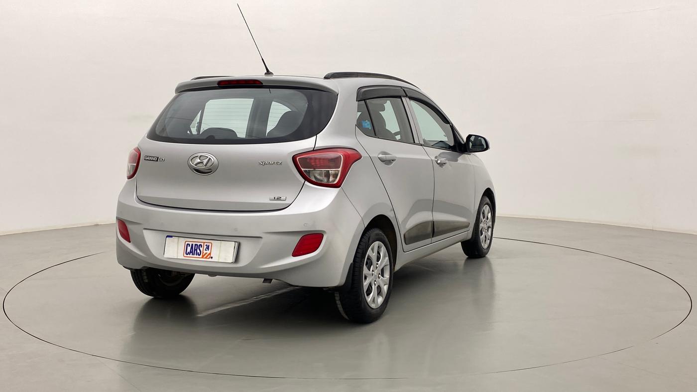 2015 Hyundai Grand i10 SPORTZ 1.2 KAPPA VTVT, Petrol, Manual, 35,971 km, Right Back Diagonal