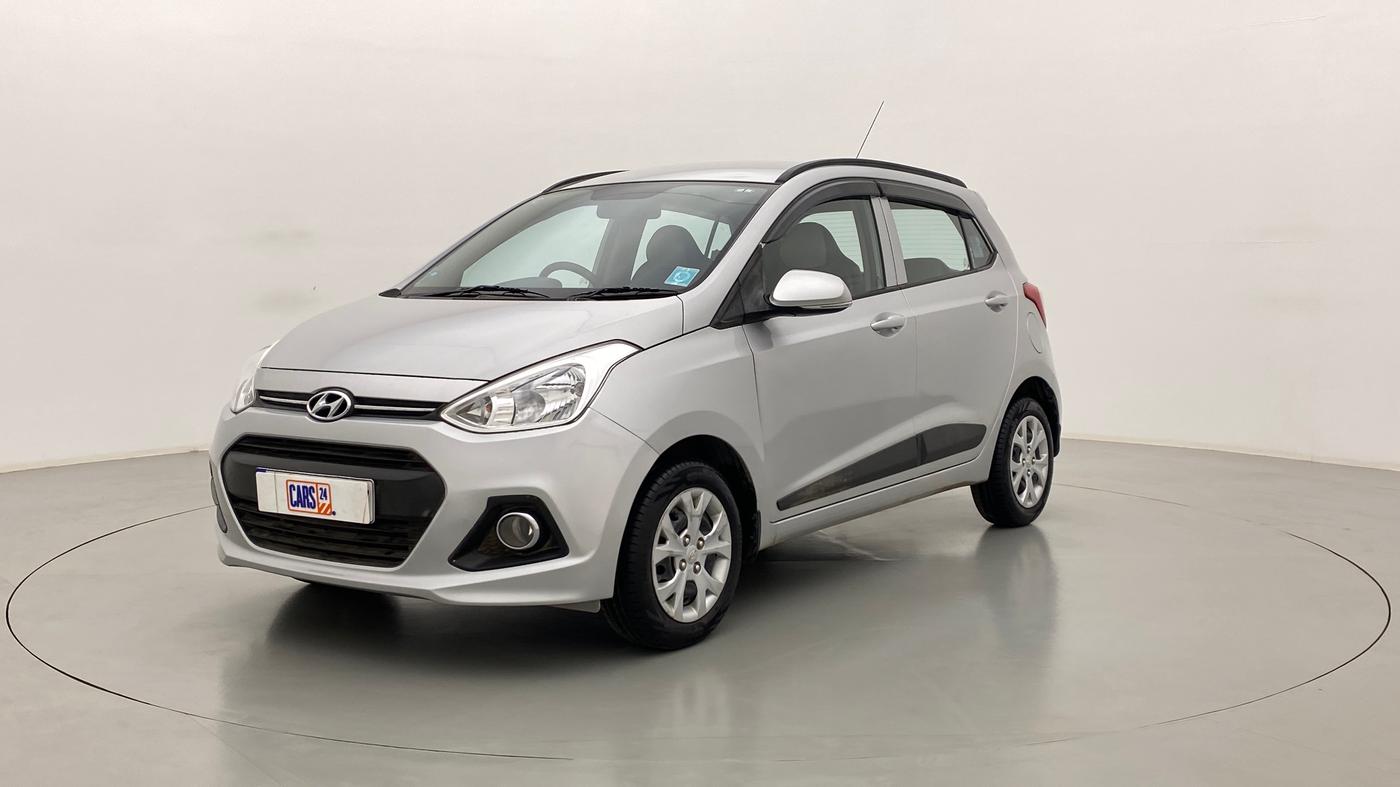 2015 Hyundai Grand i10 SPORTZ 1.2 KAPPA VTVT, Petrol, Manual, 35,971 km, Left Front Diagonal