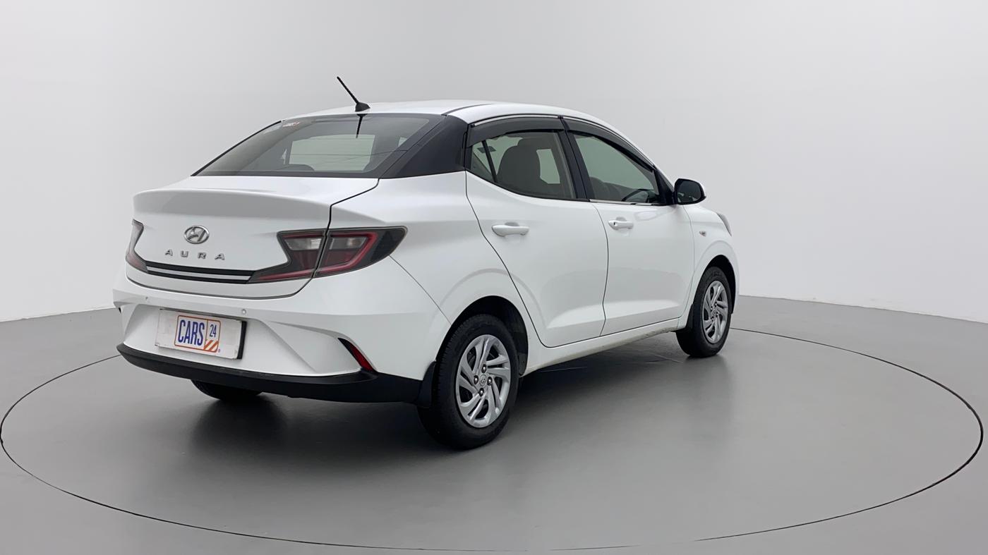 2021 Hyundai AURA S 1.2 CNG, CNG, Manual, 59,623 km, Right Back Diagonal