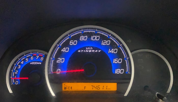 2014 Maruti Wagon R Stingray VXI, Petrol, Manual, 74,611 km, Odometer Image