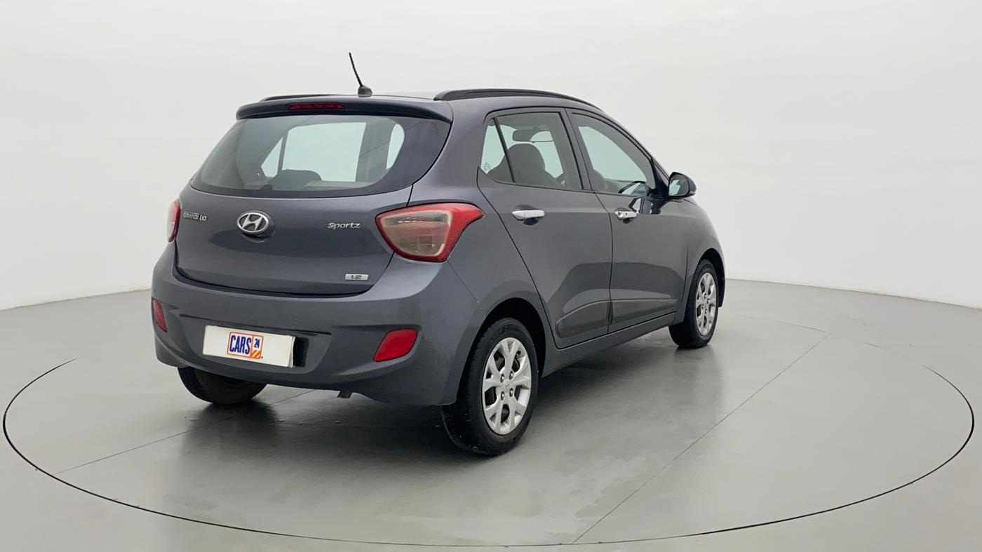 2014 Hyundai Grand i10 SPORTZ 1.2 KAPPA VTVT, Petrol, Manual, 63,289 km, Right Back Diagonal