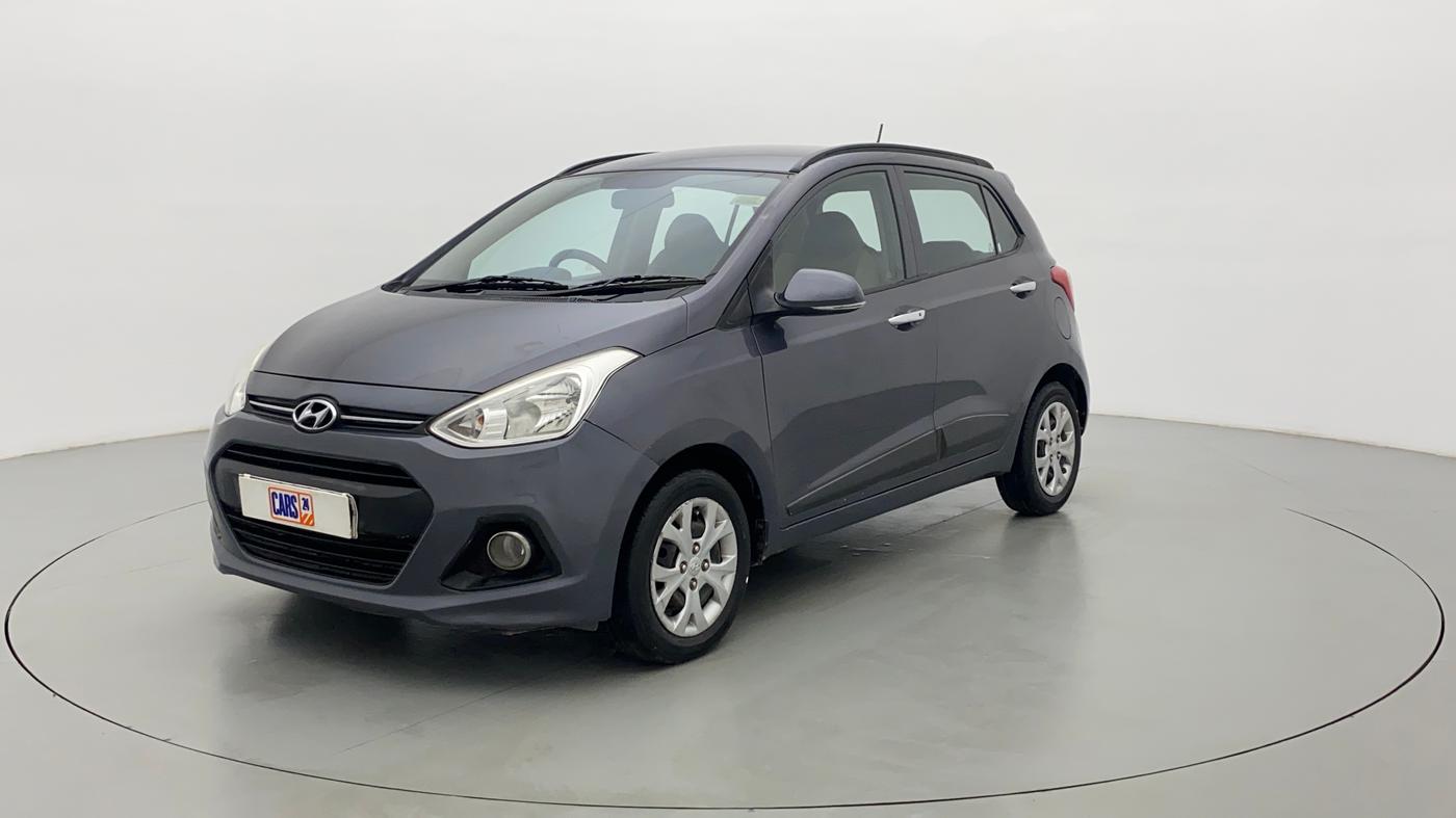 2014 Hyundai Grand i10 SPORTZ 1.2 KAPPA VTVT, Petrol, Manual, 63,289 km, Left Front Diagonal