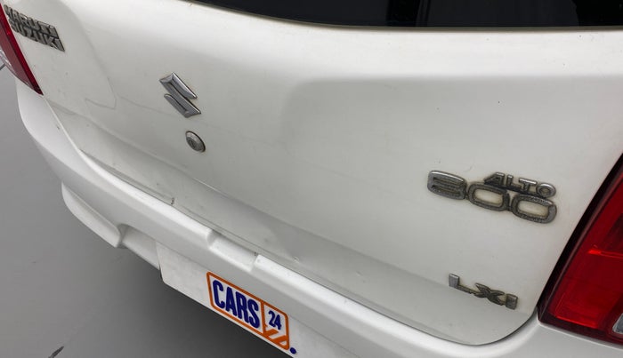 2013 Maruti Alto 800 LXI, CNG, Manual, 37,603 km, Rear monogram/logo - Slight discoloration