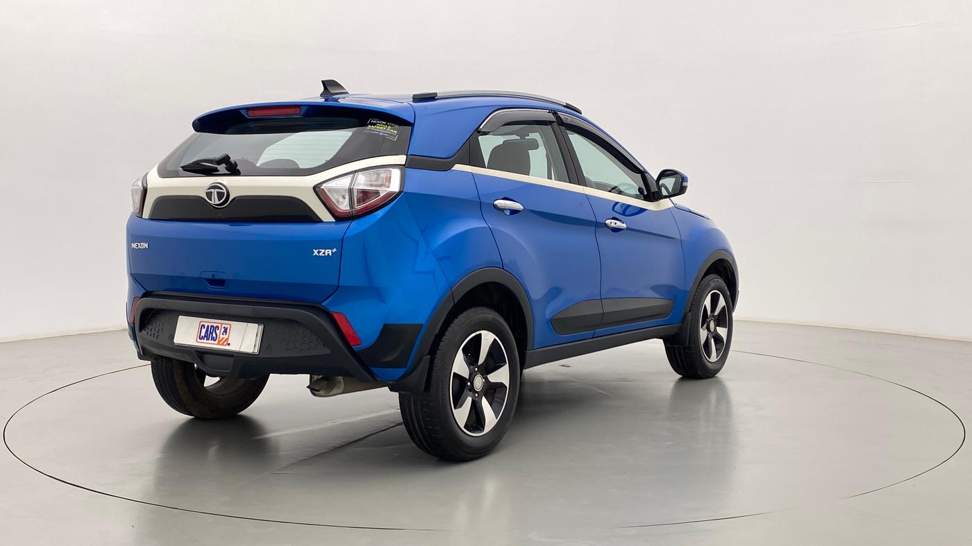 2019 Tata NEXON XZA + 1.2 PETROL A/T, Petrol, Automatic, 10,953 km, Right Back Diagonal