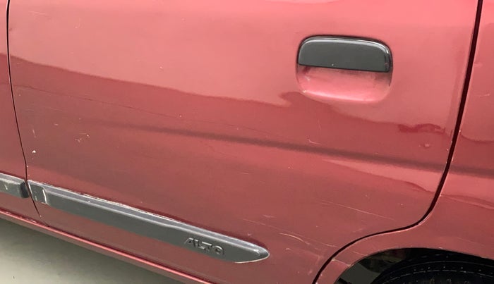 2014 Maruti Alto K10 LXI, Petrol, Manual, 57,685 km, Rear left door - Minor scratches
