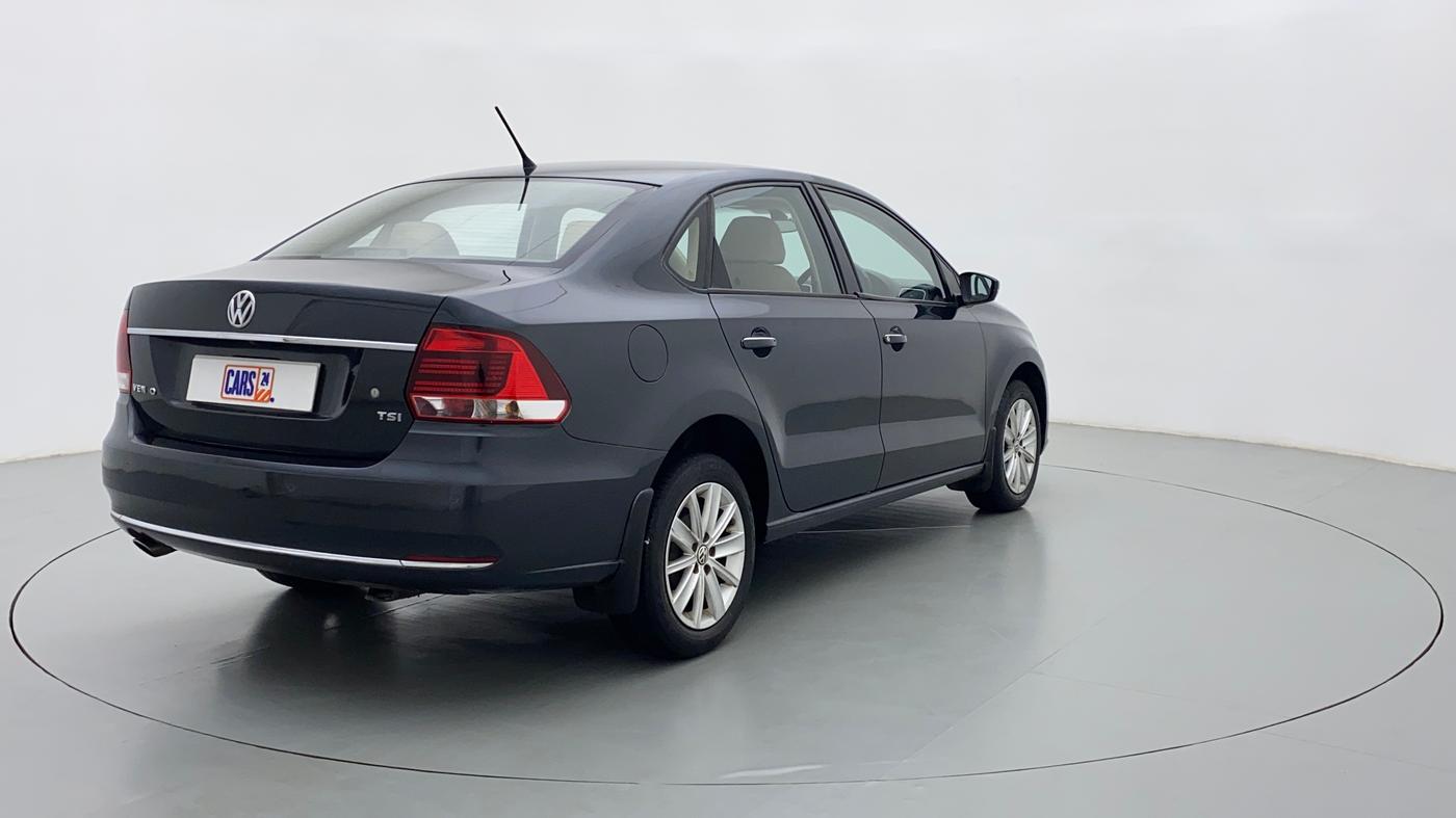2017 Volkswagen Vento HIGHLINE 1.2 TSI AT, Petrol, Automatic, 68,162 km, Right Back Diagonal