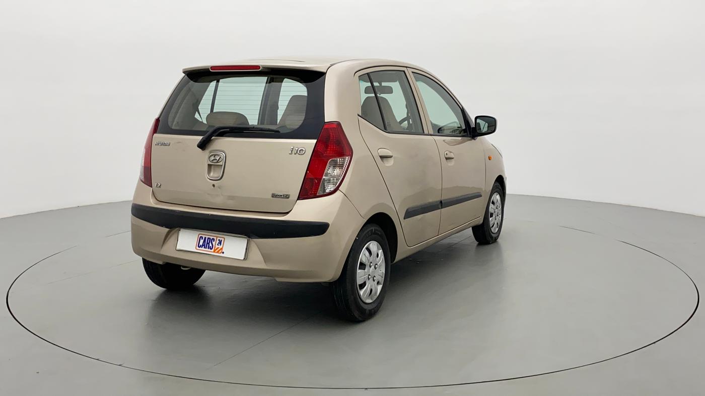 2011 Hyundai i10 SPORTZ 1.2 KAPPA2, Petrol, Manual, 57,030 km, Right Back Diagonal