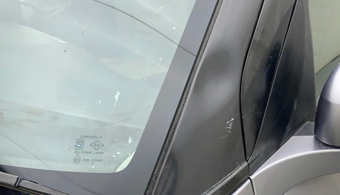 2013 Maruti Swift VXI, Petrol, Manual, 80,824 km, Left A pillar - Slightly dented