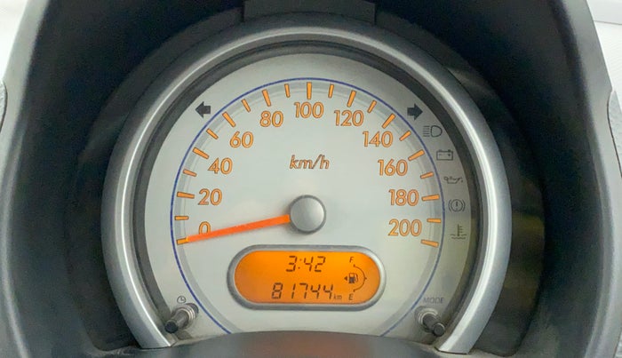 2010 Maruti Ritz VXI, Petrol, Manual, 81,744 km, Odometer Image