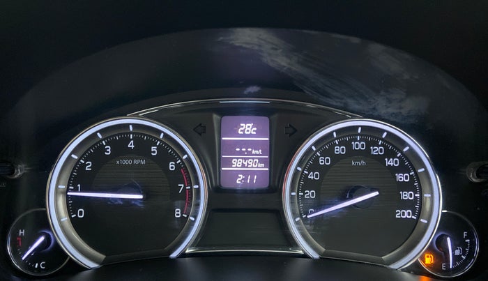 2016 Maruti Ciaz VXI PLUS, Petrol, Manual, 1,17,351 km, Odometer Image
