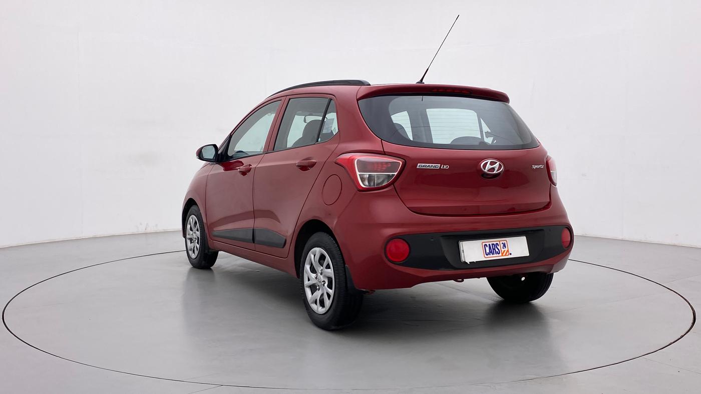 2018 Hyundai Grand i10 SPORTZ 1.2 KAPPA VTVT, Petrol, Manual, 56,587 km, Left Back Diagonal