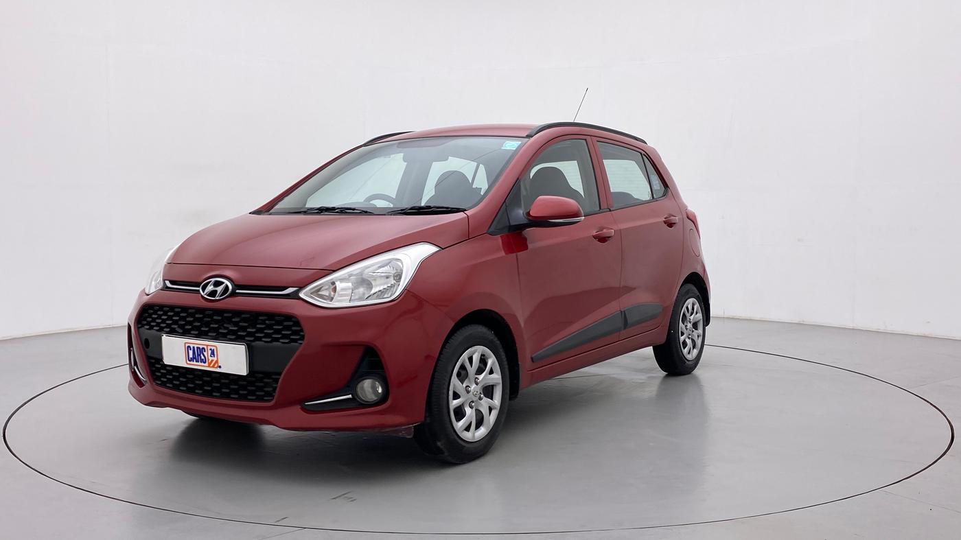 2018 Hyundai Grand i10 SPORTZ 1.2 KAPPA VTVT, Petrol, Manual, 56,587 km, Left Front Diagonal
