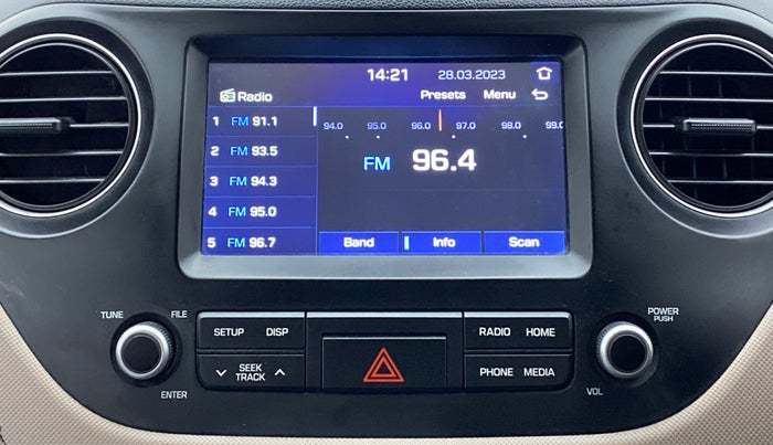 2018 Hyundai Grand i10 SPORTZ 1.2 KAPPA VTVT, Petrol, Manual, 56,587 km, Infotainment System